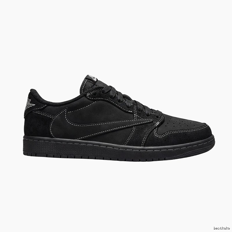 Jordan AJ1 simple style black shoes
