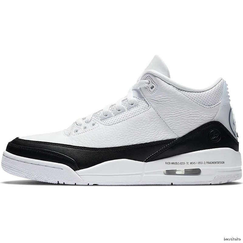 Jordan AJ3 Black and White Retro Sports Shoes