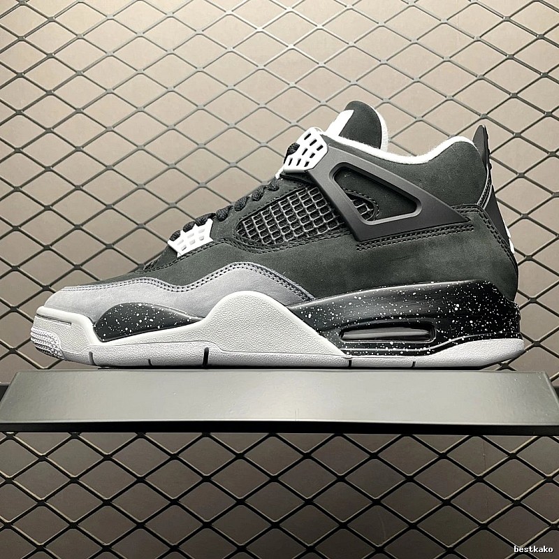 Jordan Black and Gray Color-Blocked Panels Basketball High-Tops