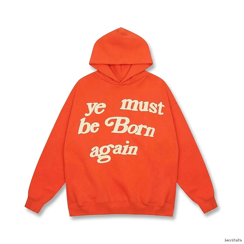 Kanye orange trendy style sweatshirt