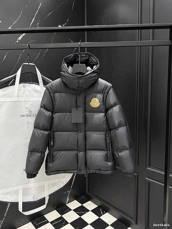Kids Puffer Jacket in Gray by Moncler