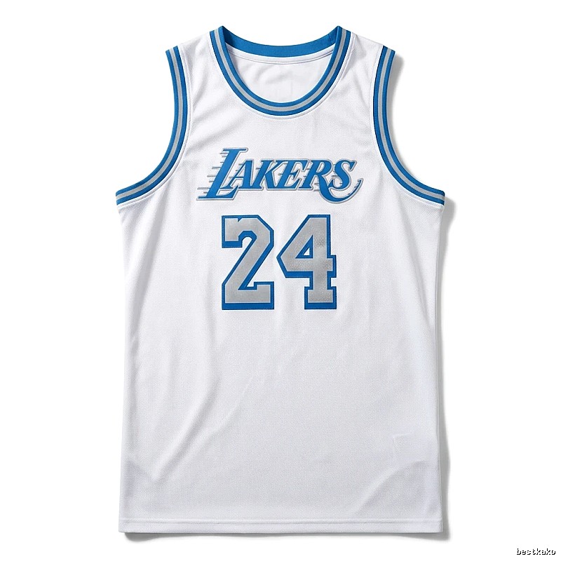 Kobe Lakers retro-style white jersey