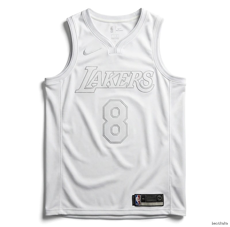 Kobe Lakers retro-style white tank top