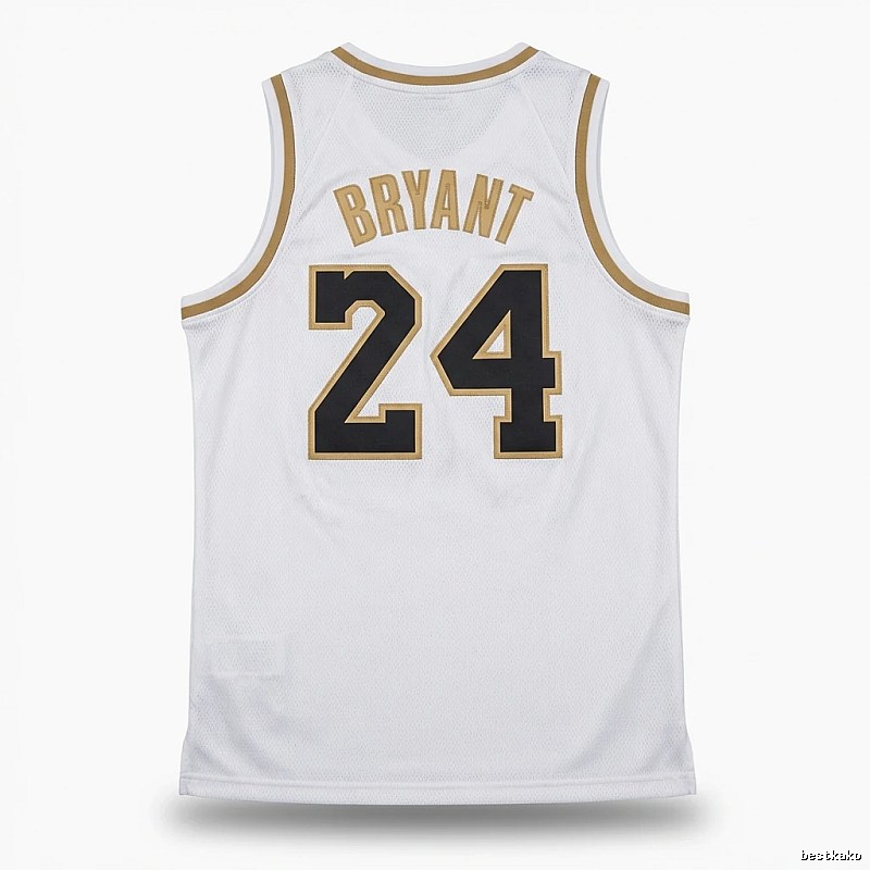 Kobe No. 24 retro-style white jersey