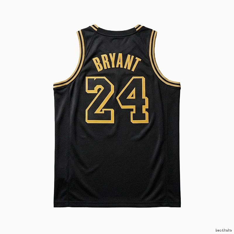 Kobe No.24 black and yellow basketball vest