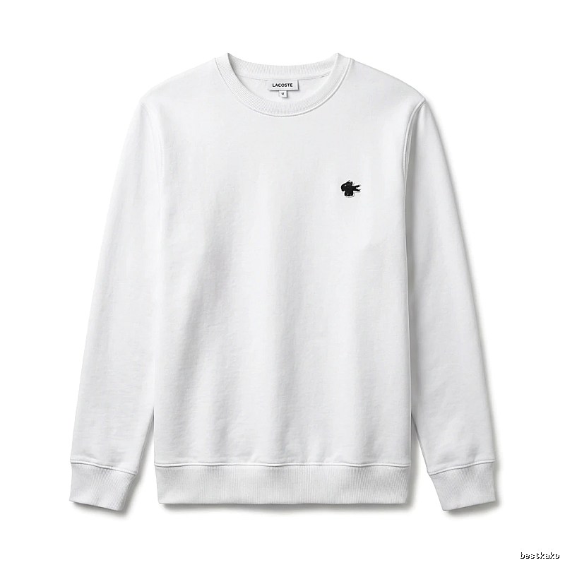 Lacoste simple style white sweatshirt