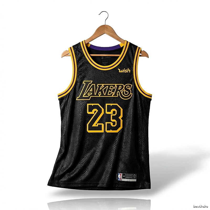 LBJ Lakers retro black jersey