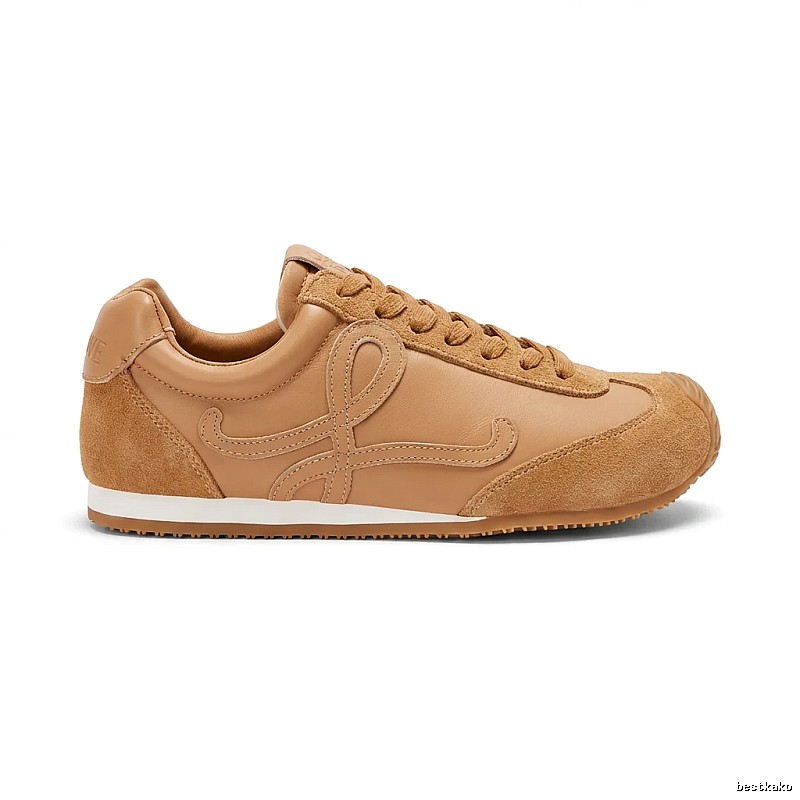 LOEWE retro-style khaki sneakers