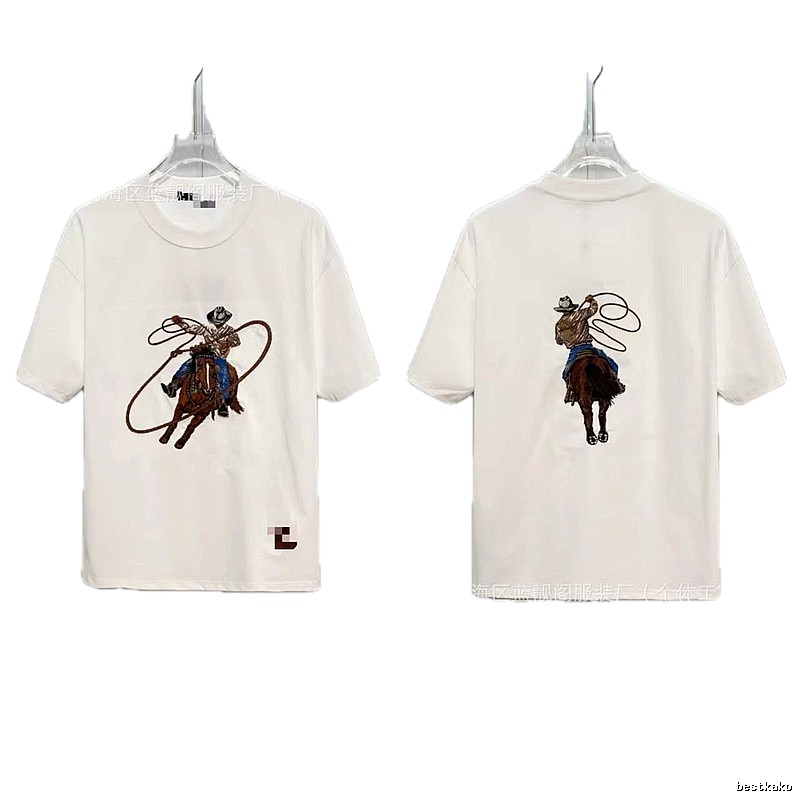Louis Vuitton Denim Collection Vintage Style White T-Shirt