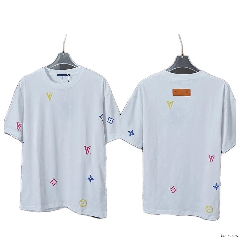 Louis Vuitton Monogram Casual Style White T-Shirt