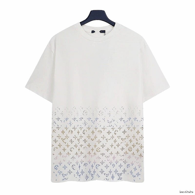 Louis Vuitton Monogram Gradient Trendy White T-Shirt