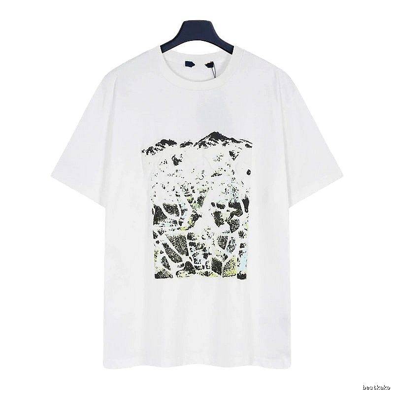 Louis Vuitton Monogram Landscape Casual Style White T-Shirt