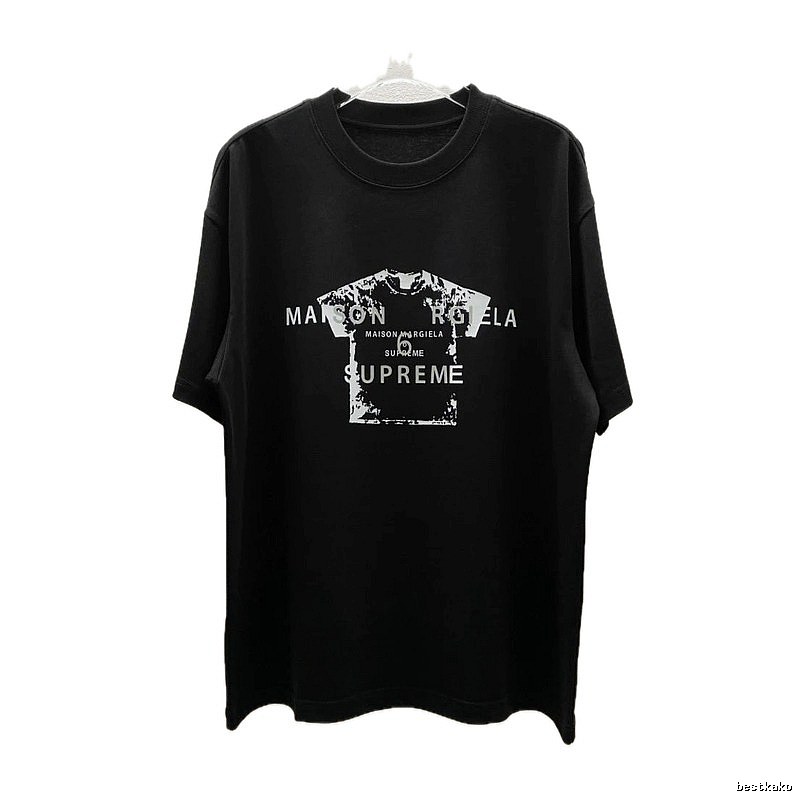 Maison Margiela Co-branded Street-style Black T-Shirt