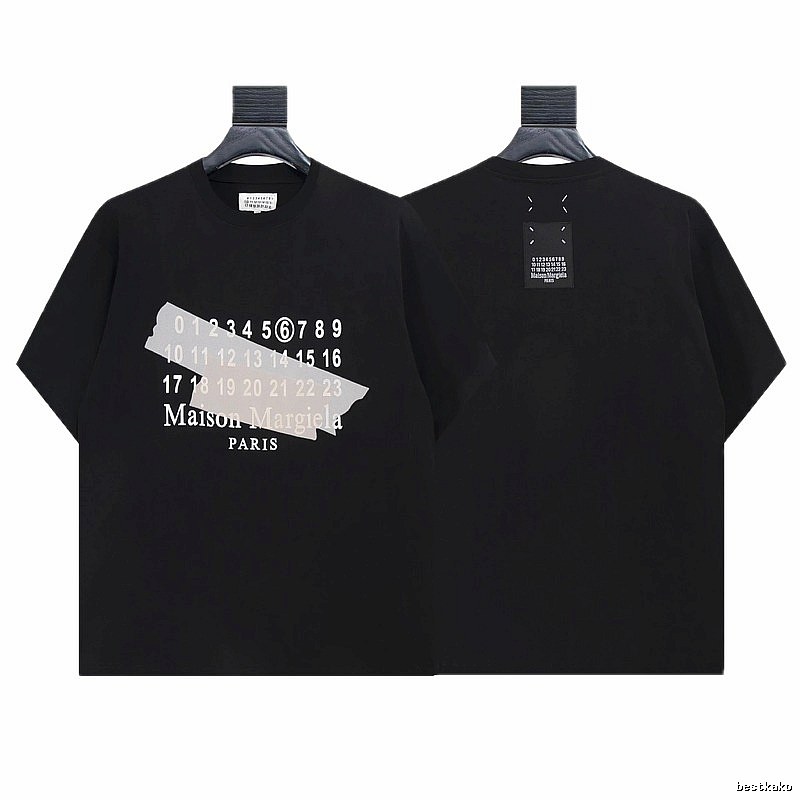 Maison Margiela Digital Print High Street Black T-Shirt