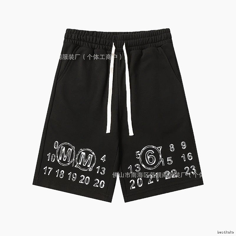 Maison Margiela digital print style shorts