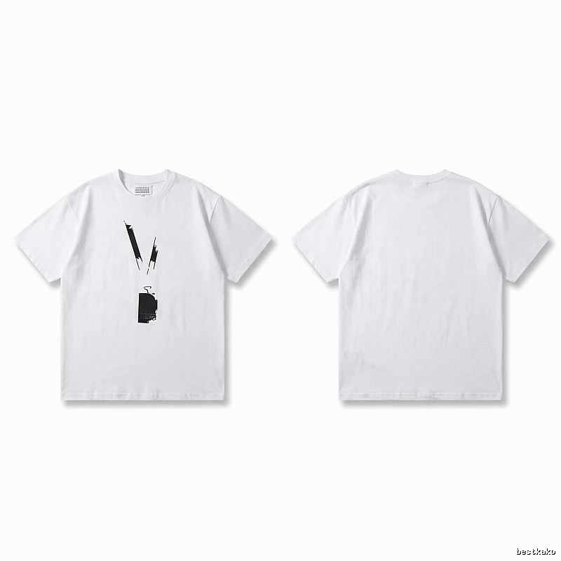 Maison Margiela minimalist style white T-shirt