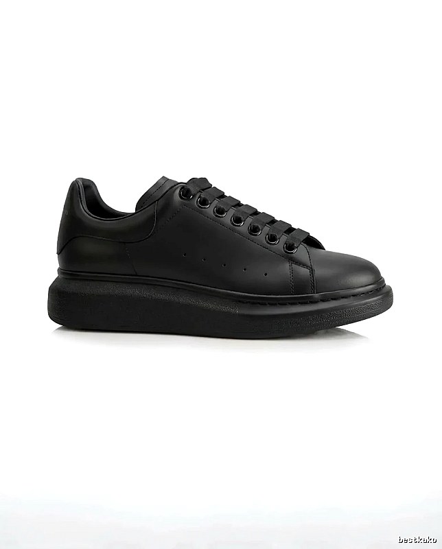McQueen Thick-soled Casual Style Black Shoes