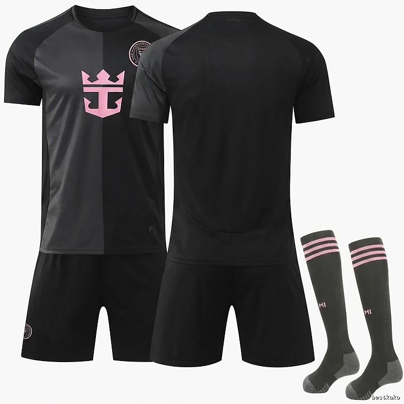 Miami International Black Trendy and Cool Jersey Set