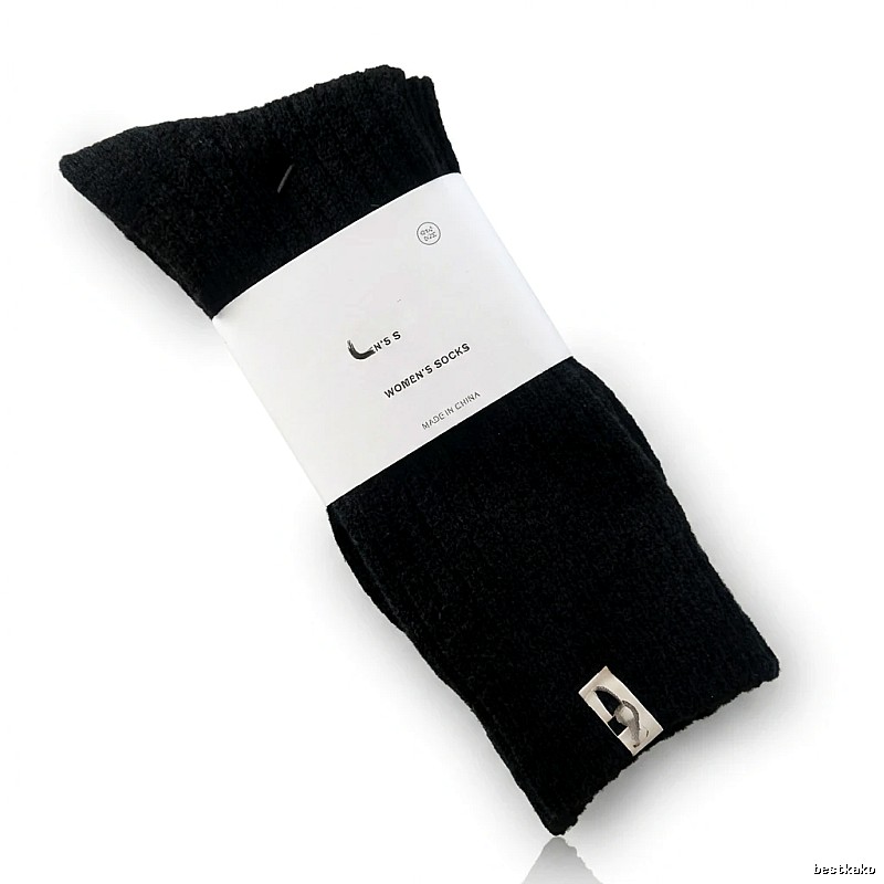 MiuMiu minimalist style black socks