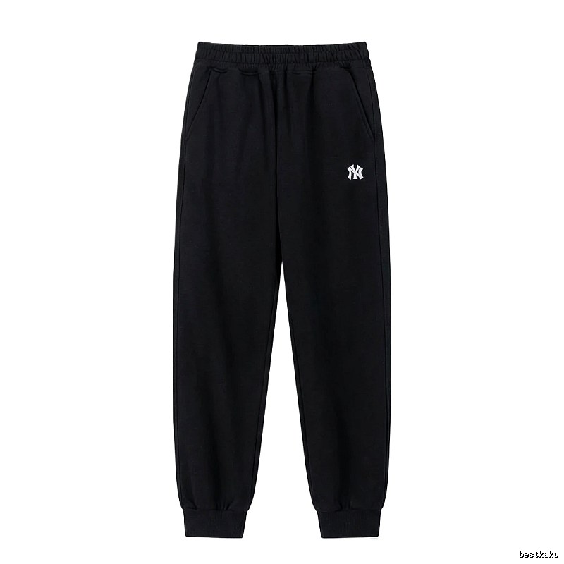 MLB large logo casual style black pants