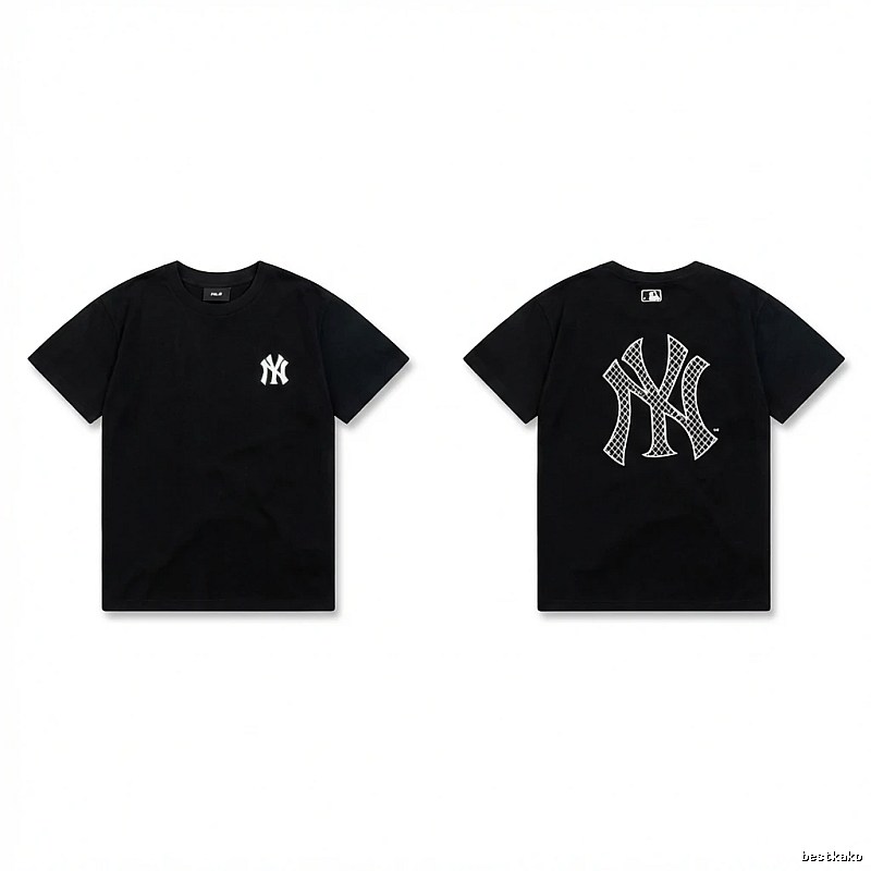 MLB NY Series Trendy and Cool Style Black T-shirt