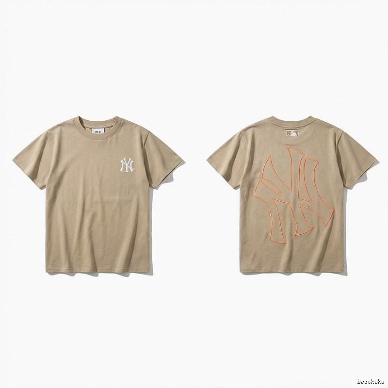 MLB retro style khaki T-shirt