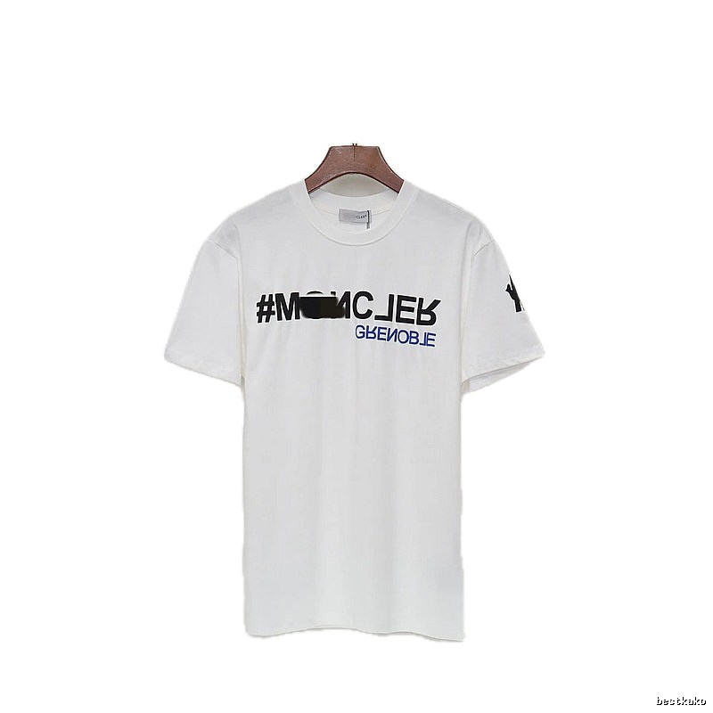 Moncler Grenoble Trendy Printed White T-Shirt