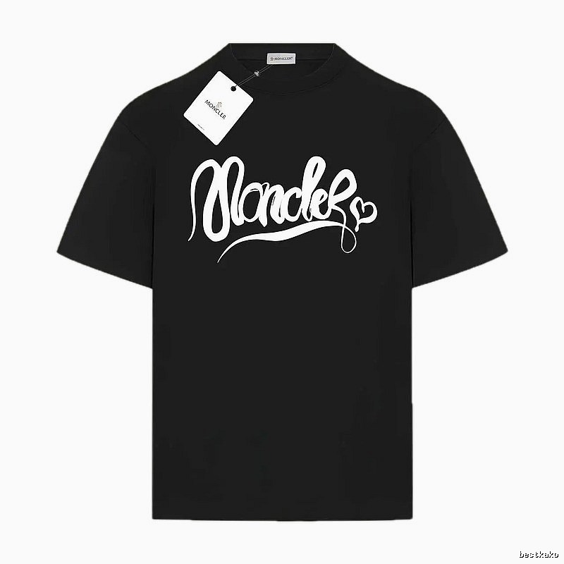 Moncler Love Trendy Black T-shirt