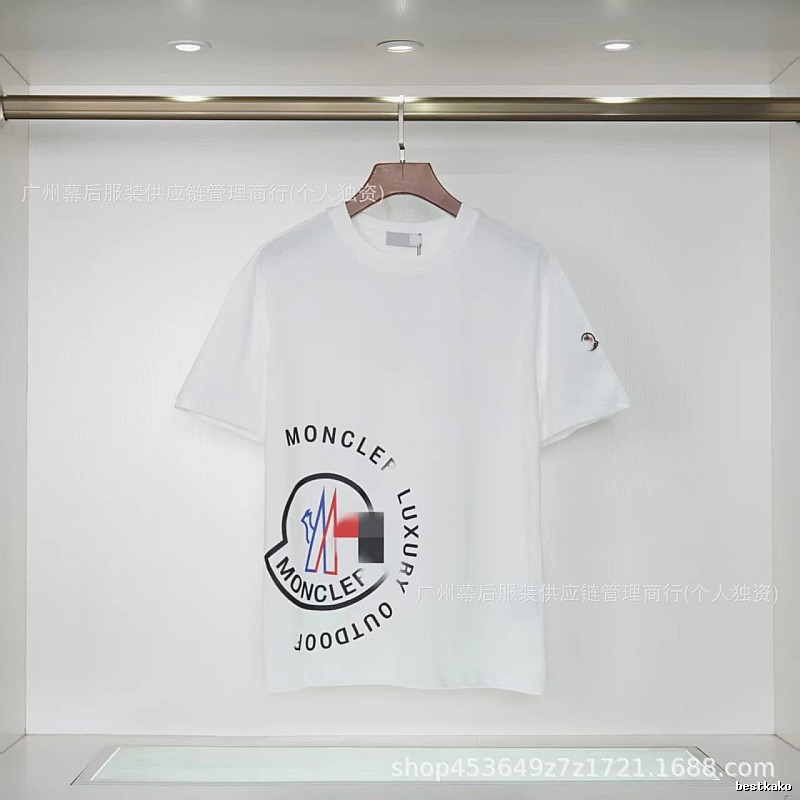 Moncler Outdoor Casual Style White Short-sleeve T-shirt