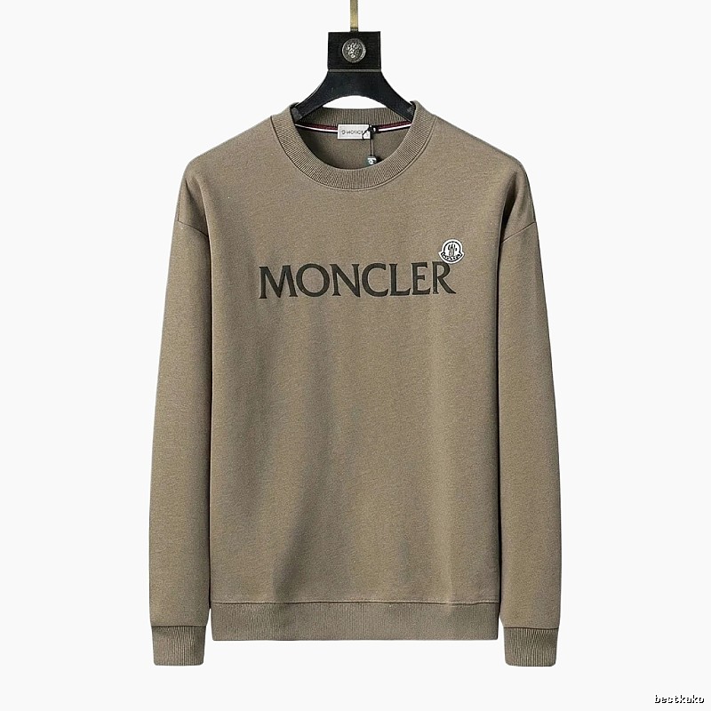 Moncler simple style khaki sweatshirt