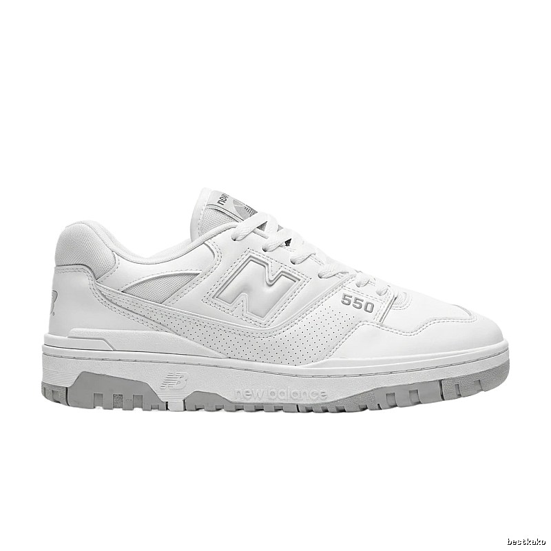 New Balance 550 minimalist style white shoes