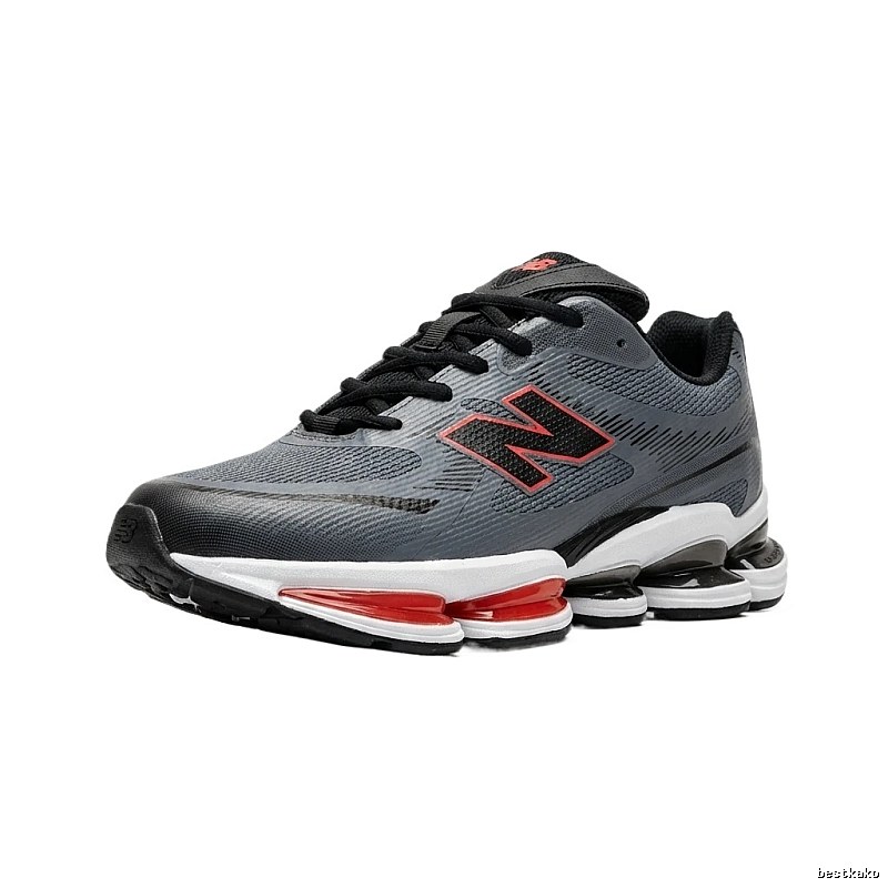 New Balance casual sports grey and red shoes