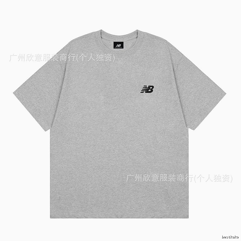 New Balance Classic Casual Style Grey T-Shirt