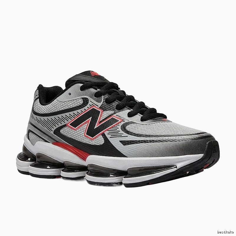 New Balance retro - style gray - white sports shoes