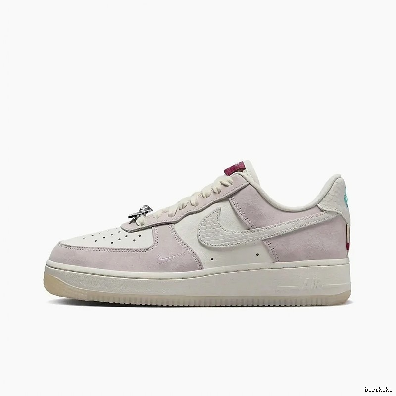 Nike Air Force 1 Retro Style Pink and White Shoes