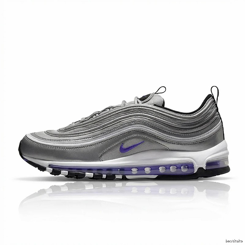 Nike Air Max 97 Silver Purple Trend Running Shoes