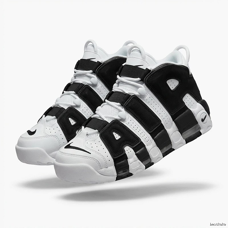 Nike Pippen Black and White Retro Athletic Shoes