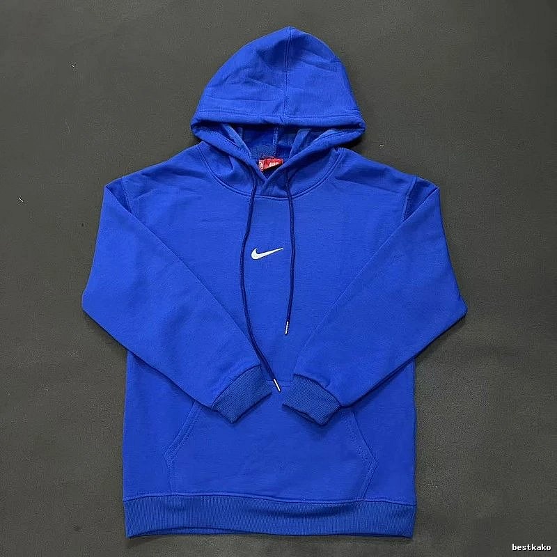 Nike Small Chest-Logo Detail Small-Logo Detail Blue Zip Hoodie Airport Outfit Swoosh