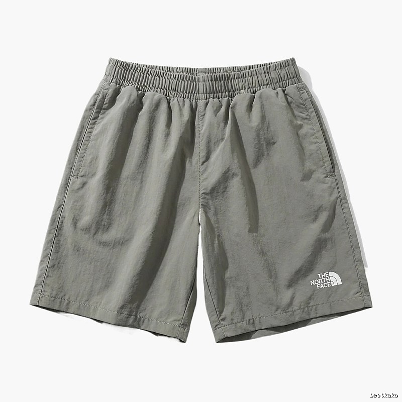 North Face casual style gray-green shorts