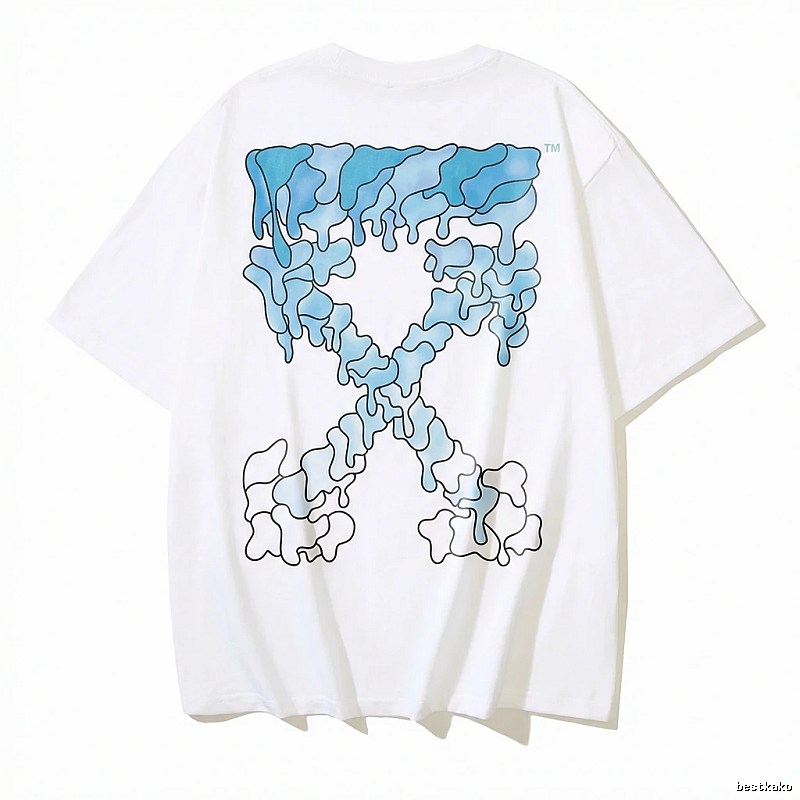 Off-White Gradient Blue Trendy T-shirt