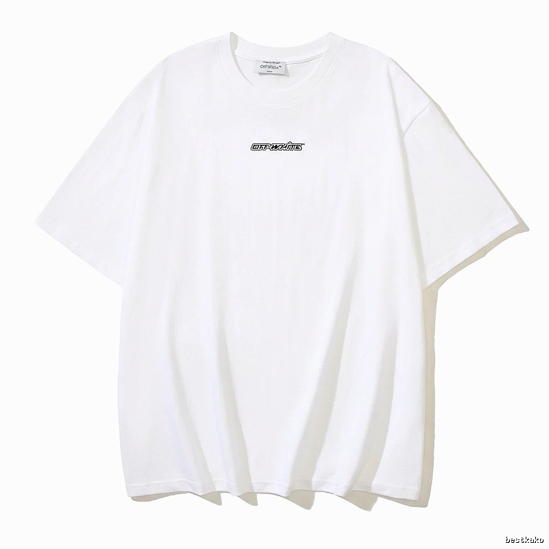 Off-White minimalist style white T-shirt