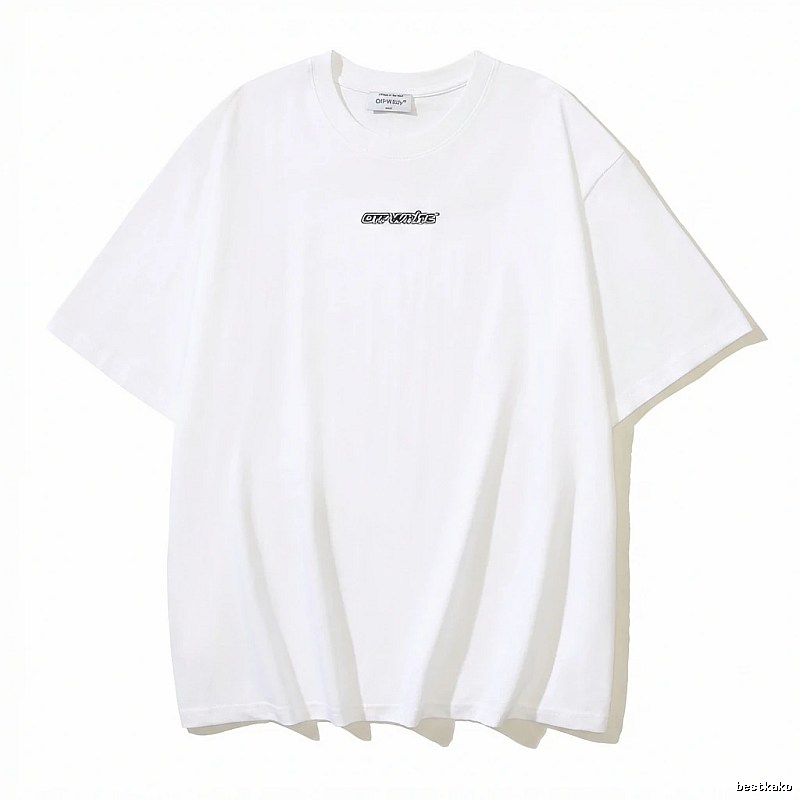 Off-White minimalist style white T-shirt