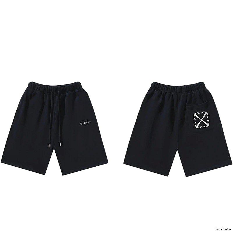 Off-White Style 010 Simple Black Shorts