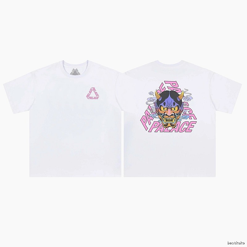 Palace Hannya Print Street Style White T-shirt