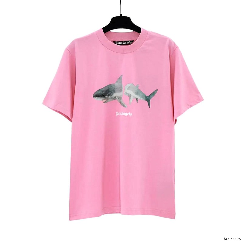 Palm Angels Premium Style Bear graphic T-shirt White Colorful Bear for Resort Outfits