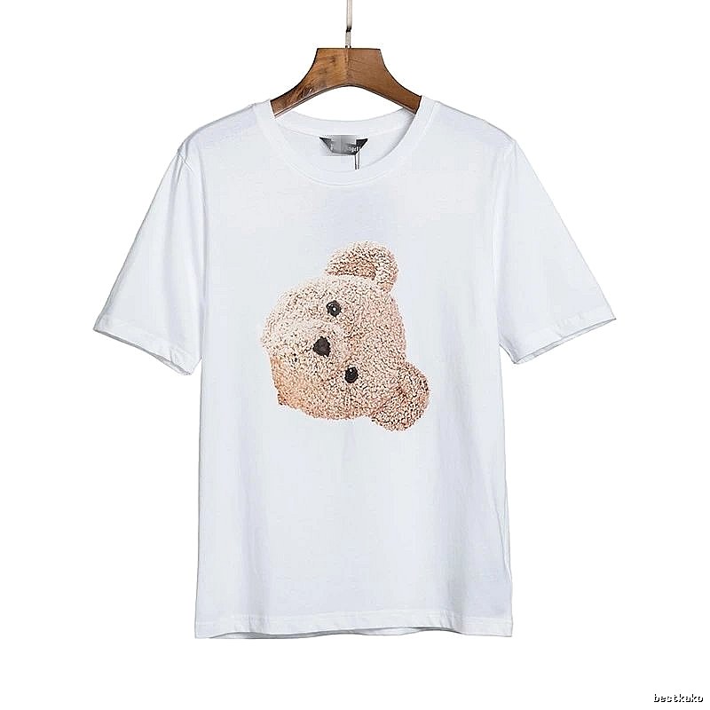 Palm Angels Resort Bear graphic T-shirt White Colorful Bear with Premium Look
