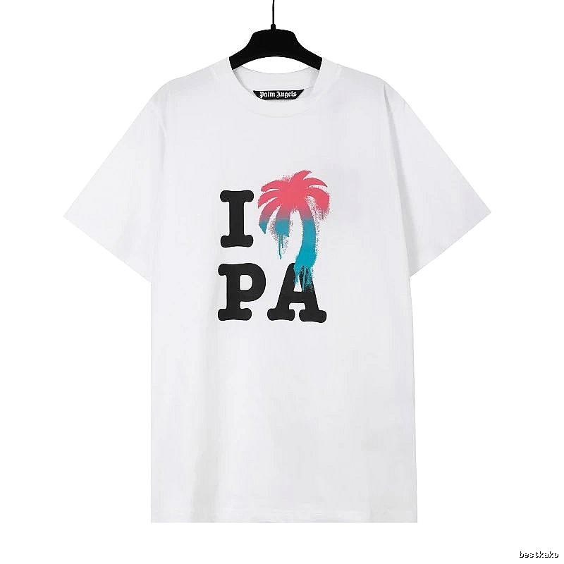 Palm Angels Weekend Logo T-shirt White Palm Tree for Weekend Wear