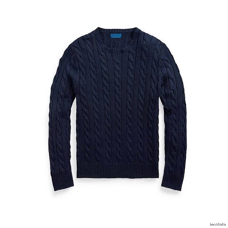 Ralph Lauren Casual Cable-knit sweater Navy Cable Knit for Streetwear Looks
