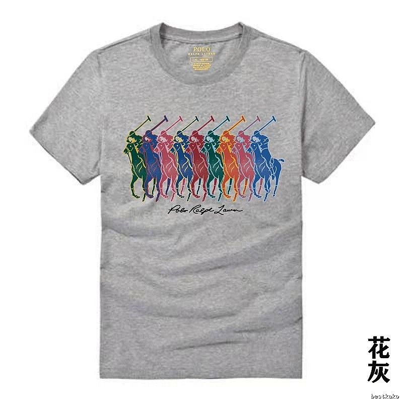 Ralph Lauren heathered grey polo-style T-shirt