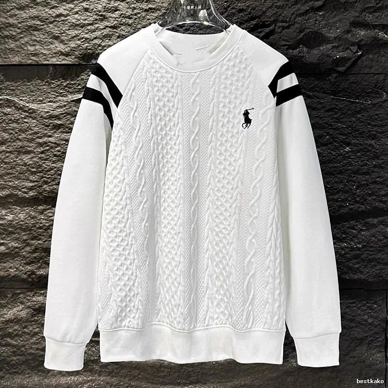 Ralph Lauren knitted retro white sweatshirt